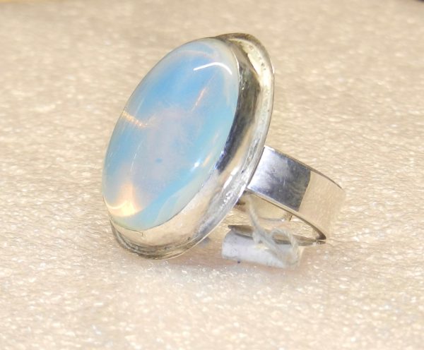 Medium Size Moonstone Cabochon Ring - Image 2