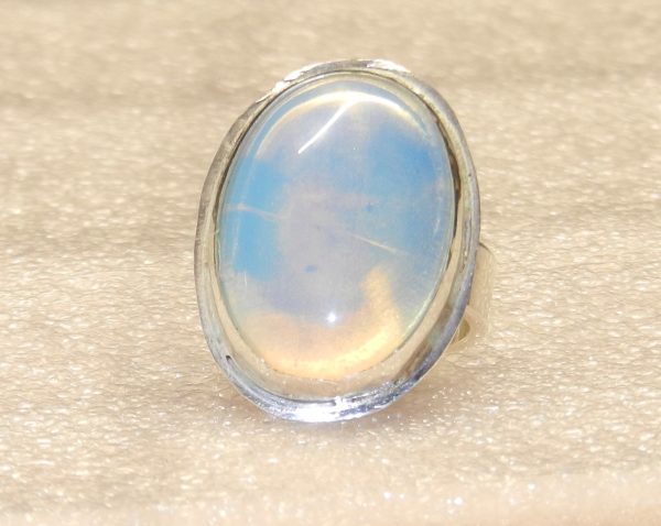 Medium Size Moonstone Cabochon Ring - Image 3