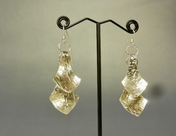 Jazz Textured Sterling Earrings